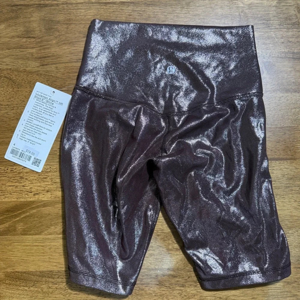 NEW Lululemon Align HR Shine Short‎ 8